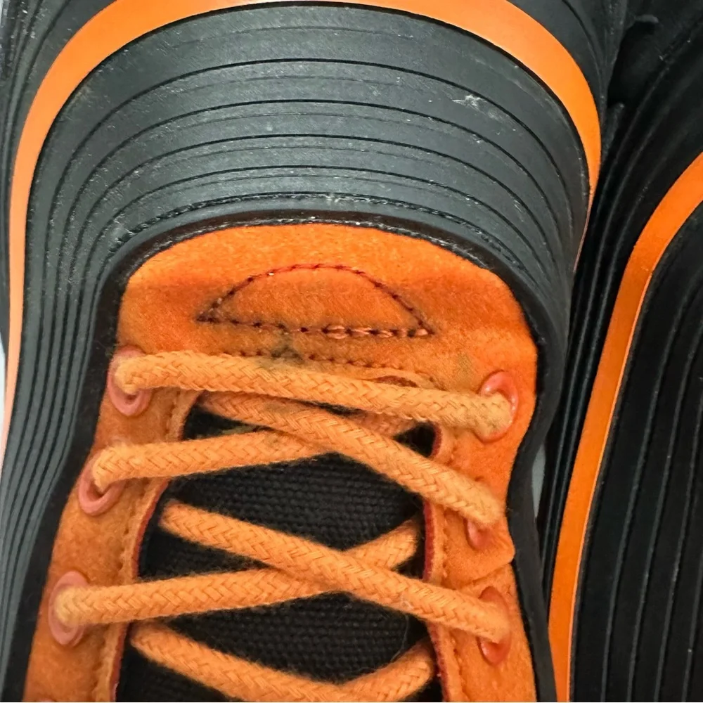 Ulogu Waterproof Lined Non Slip Winter Snow Boots Orange Black Size 39